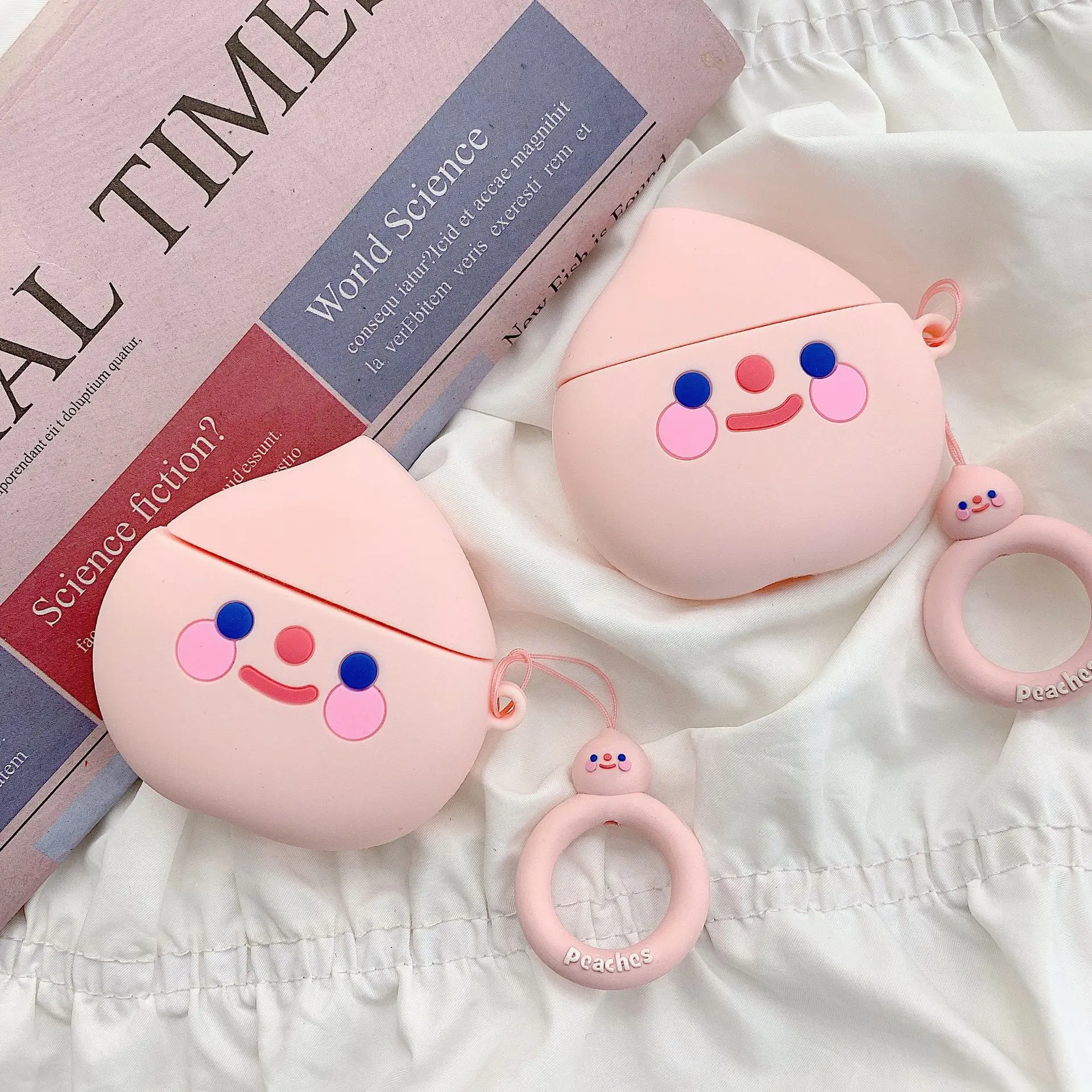 Чехол для наушников чехол Airpods силиконовый мультяшный милый фруктовый Air Pods чехлы