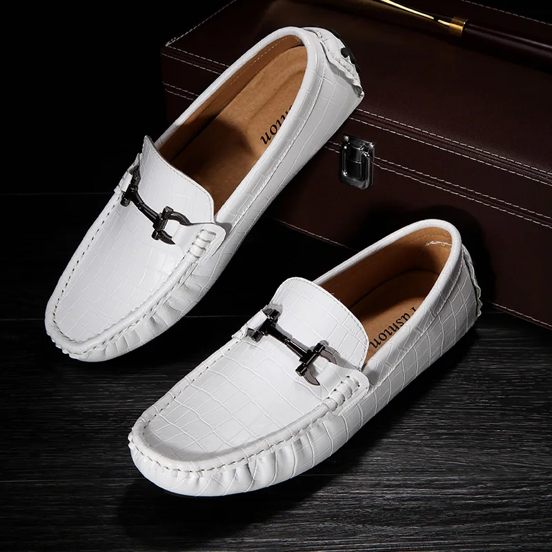 Mocassim masculino Chaussures/Мужская обувь Легкие мужские лоферы из натуральной кожи модная