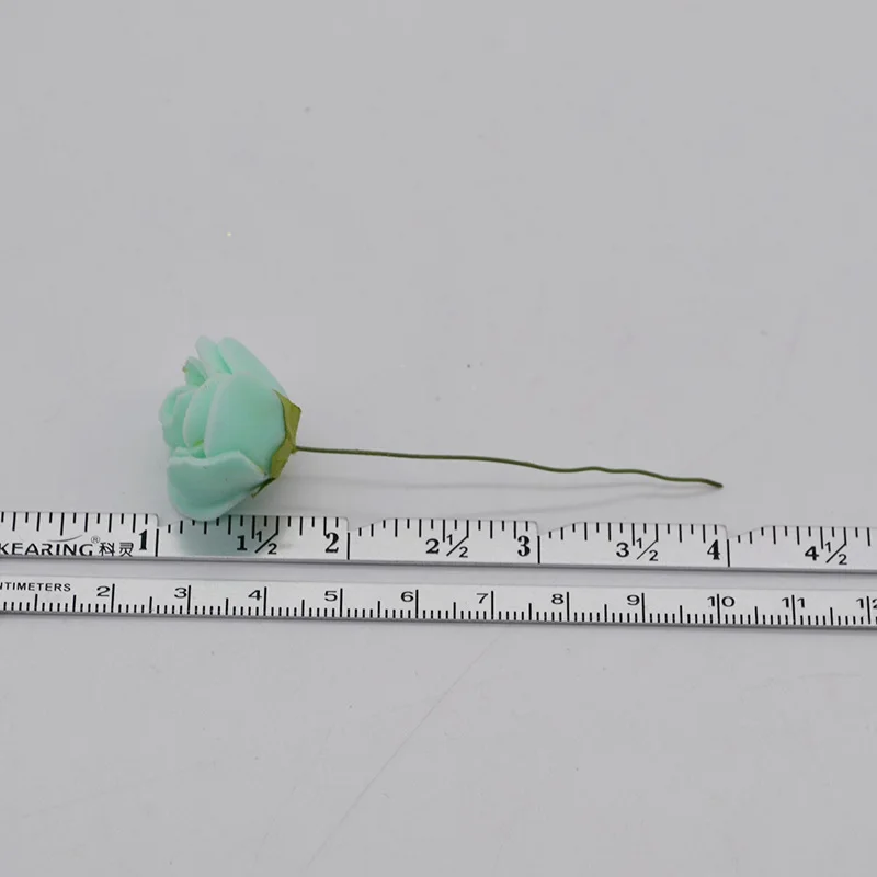 36/72/144 шт. 2 см мини Пены Искусственный цветок розы Букет одежда для свадьбы, дня рождения бумажная коробка украшения дома декоративный венок расходные материалы