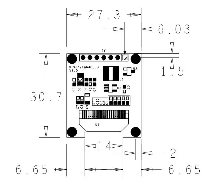 10pcs 0.95 inch full color OLED Display module with 96x64 Resolution SPI Parallel Interface SSD1331 Controller 7PIN new | Электронные