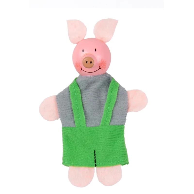 Finger игрушки Три поросенка история серии палец Куклы моды творческих детей