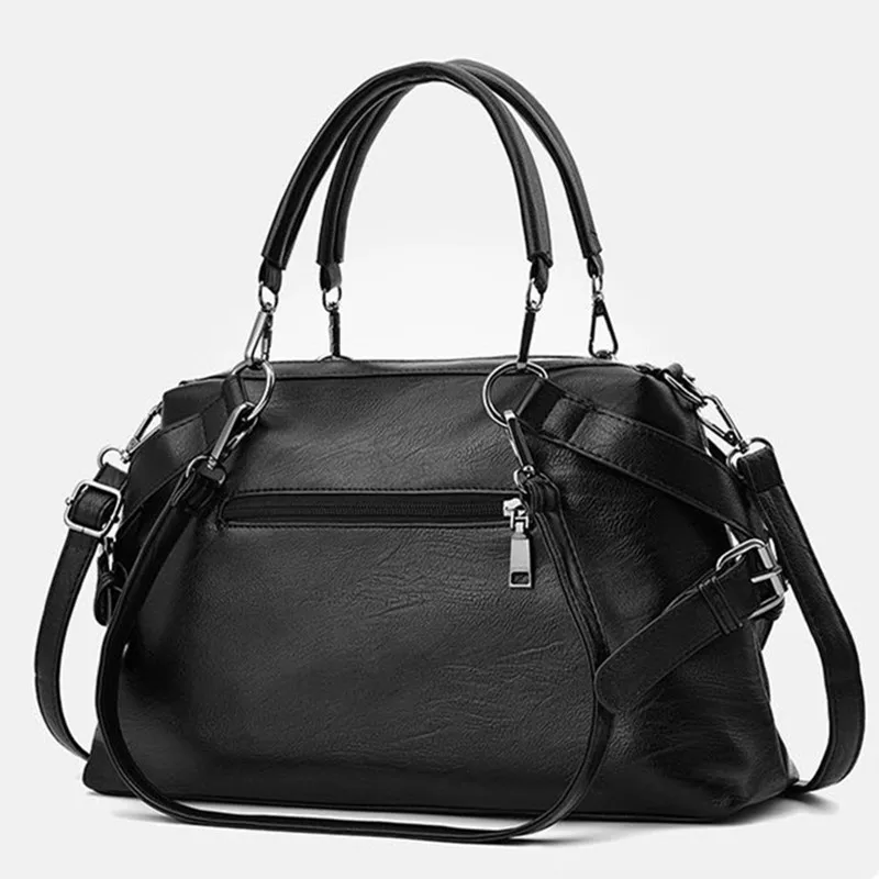 Винтажная женская кожаная сумка на плечо Женская Повседневная для ежедневных