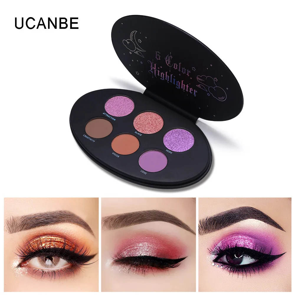 UCANBE Новый Kvd 6 цветов эллиптический высокий светильник s Repair емкость Румяна