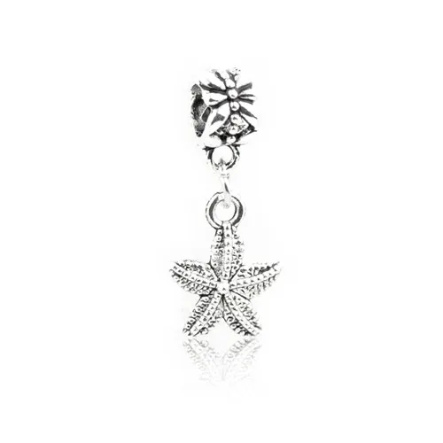 Hot Selling Santa Claus Starfish Bell Motorcycle Hollow Love Heart Crystal Beads Fit Pandora Charms Bracelets For Women DIY Gift | Украшения