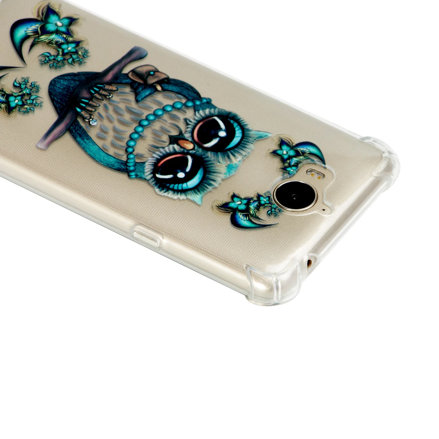 Мягкий с рисунком из термопластичного полиуретана чехол для Huawei Y5 2017 прозрачный