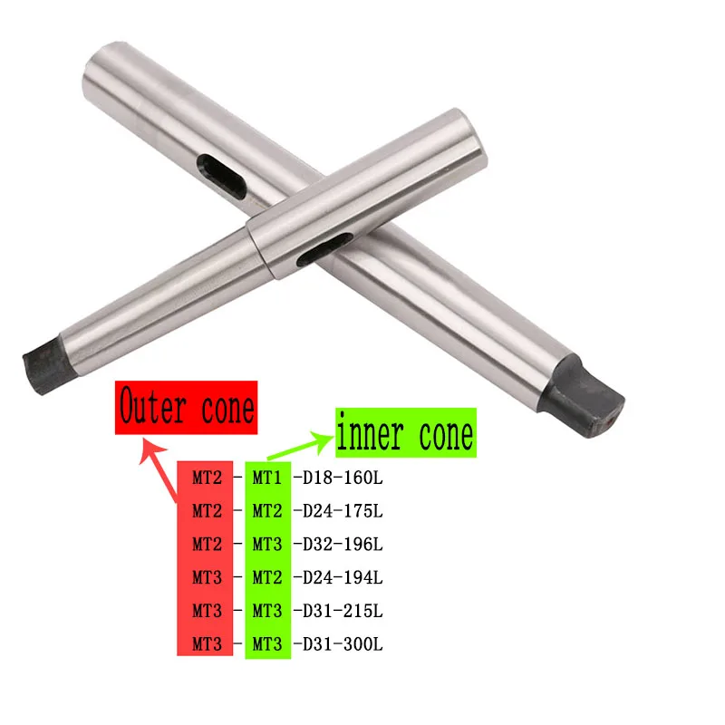 

NEW Morse taper sleeve adapter MT1 MT2 MT3 MT4 MT2 MT5 Morse Taper Adapter extended Reducing Drill Sleeve