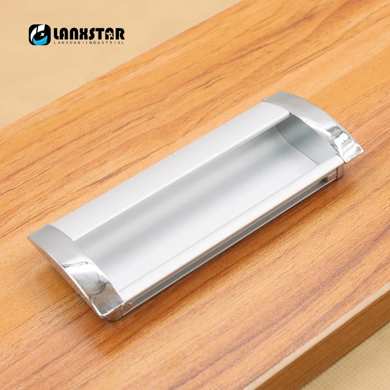 Простота современные длинные скрытые ручки из алюминиевого сплава для ящика