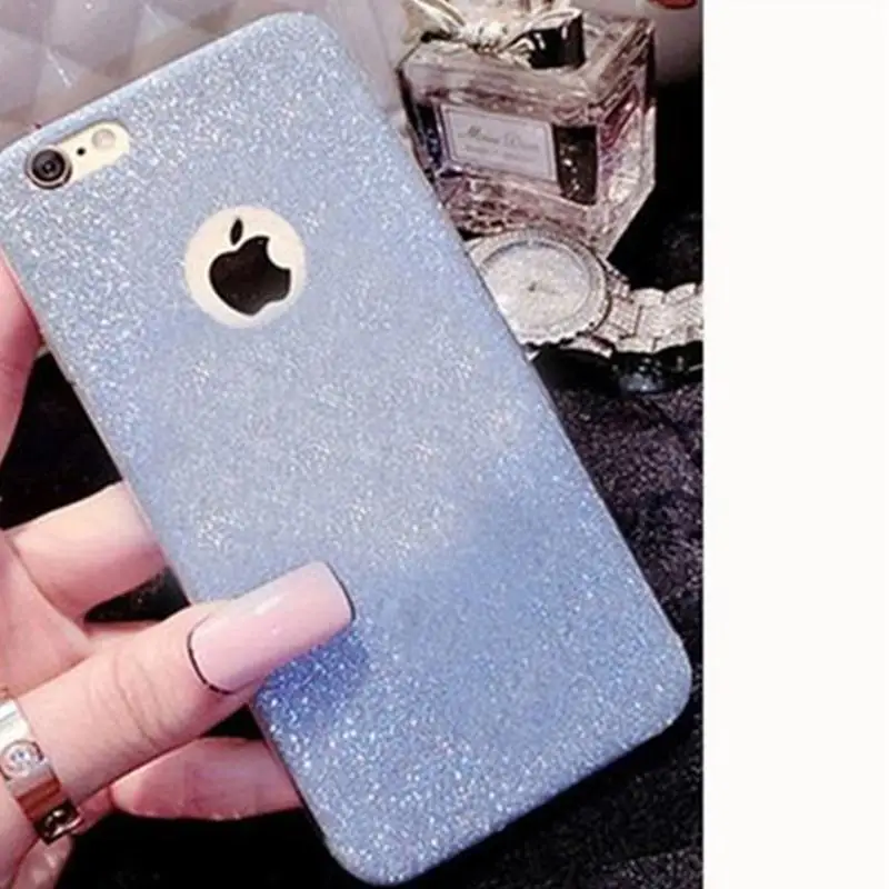 Блестящий Прозрачный мягкий ТПУ чехол для iPhone 7 8 Plus силиконовый 6 6s X XS XR MAX |