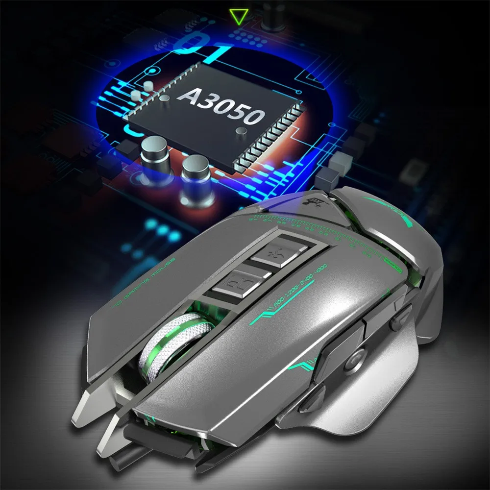 Механическая Проводная игровая мышь USB 3200 dpi 11 кнопок Макросъемка для PUBG складная дорожная Бесшумная мышь мини-мышь USB