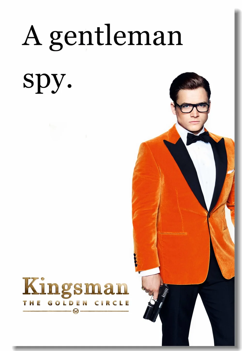 Пользовательские холст настенные наклейки Kingsman Eggsy плакат Колин Ферт Тарон