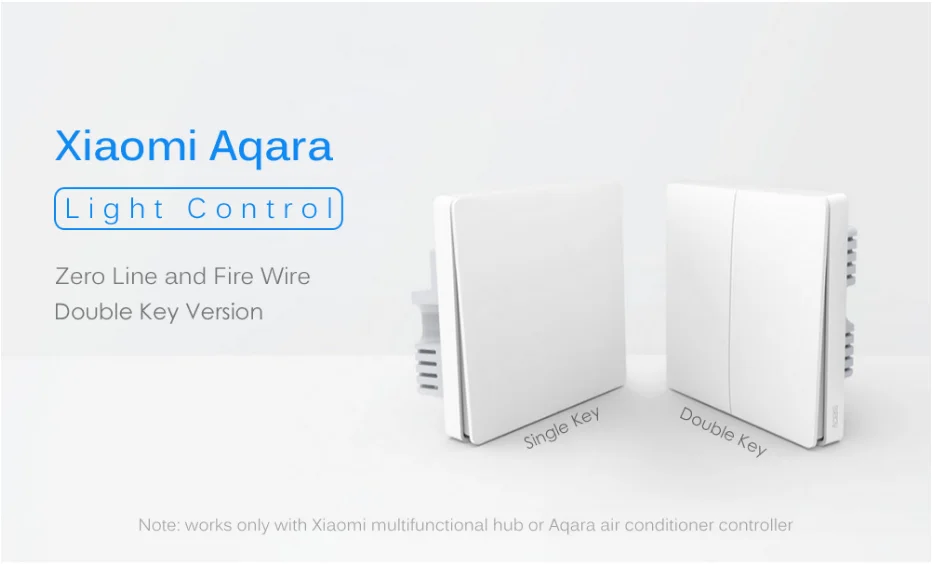 Xiao mi Aqara настенный выключатель Умный ZigBee Zero Line Fire Wire светильник с дистанционным управлением беспроводной ключ настенный выключатель без нейтрального mi Home