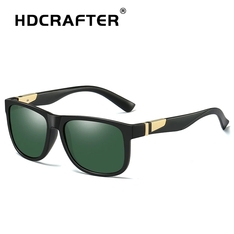 HDCRAFTER брендовый дизайн квадратные мужские зеркальные поляризованные