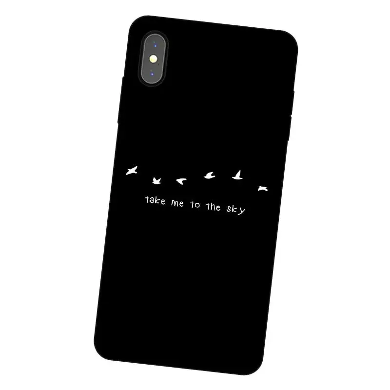 N271 черный и белый Силиконовый чехол для Apple iPhone 11 Pro XR XS Max X 8 7 6 6S Plus 5 5S SE |