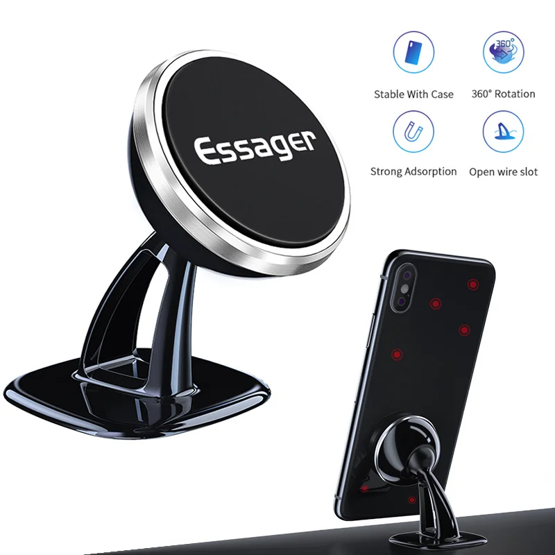 Универсальный портативный мини магнитный автомобильный вращающийся держатель