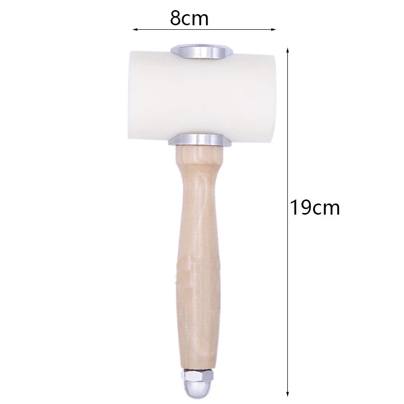 DIY молоток для кожевенного Ремесла ручная резьба резка перфорация печать