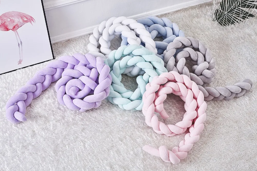 2 м детское постельное белье для младенцев-бампер Защита от столкновений