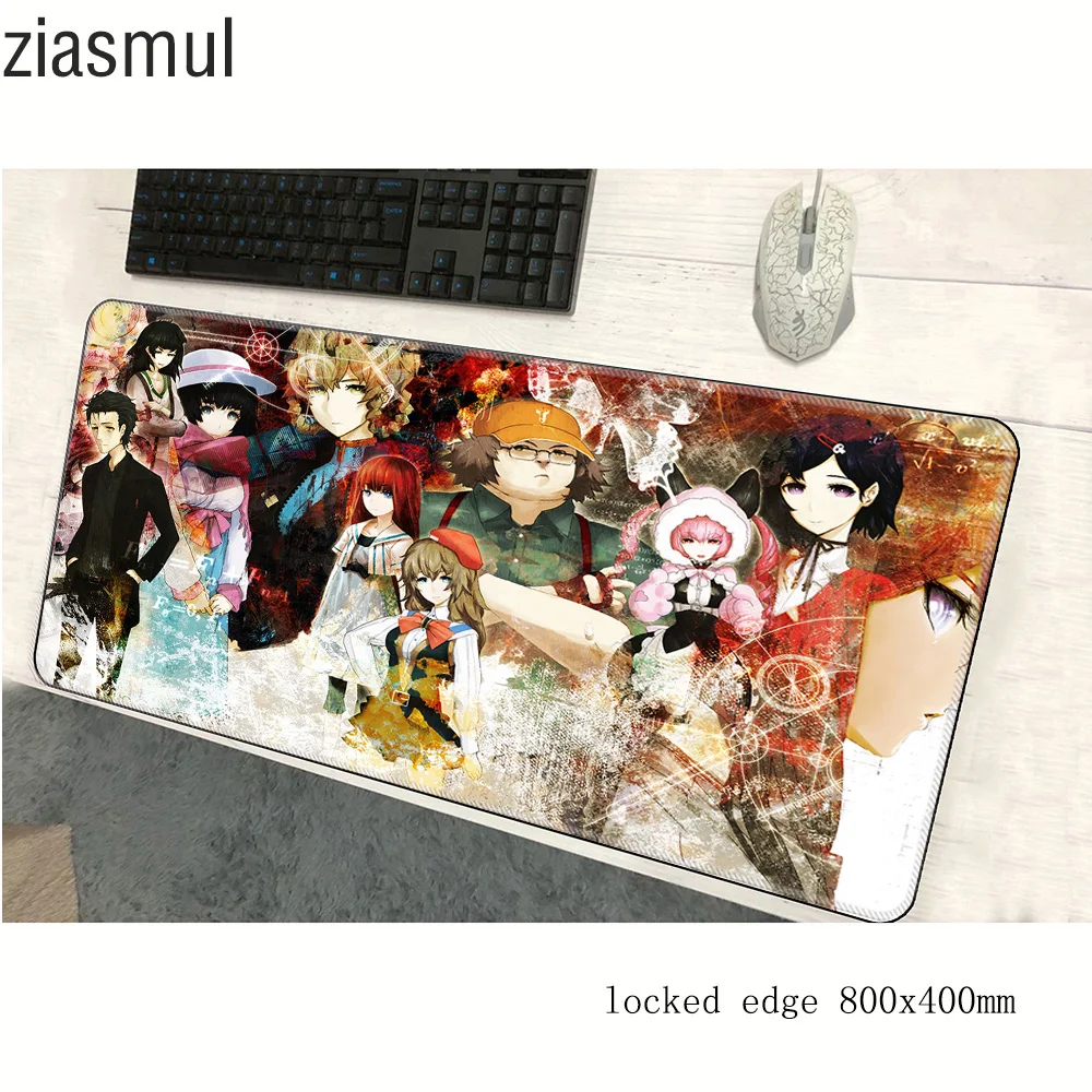 Steins Гейт padmouse 800x400x3 мм игровой коврик для мыши профессиональный геймер