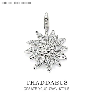 Кулон Edelweiss, зима 2019, из стерлингового серебра 925 пробы, модные ювелирные украшения в европейском стиле, бижутерия, модные аксессуары, подарок для женщины