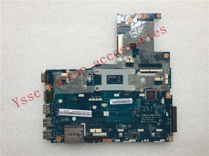 Фирменная Новинка! ZIWB2 ZIWB3 ZIWE1 LA-B092P для lenovo B50-70 материнская плата(для intel 2957U cpu) тест ОК