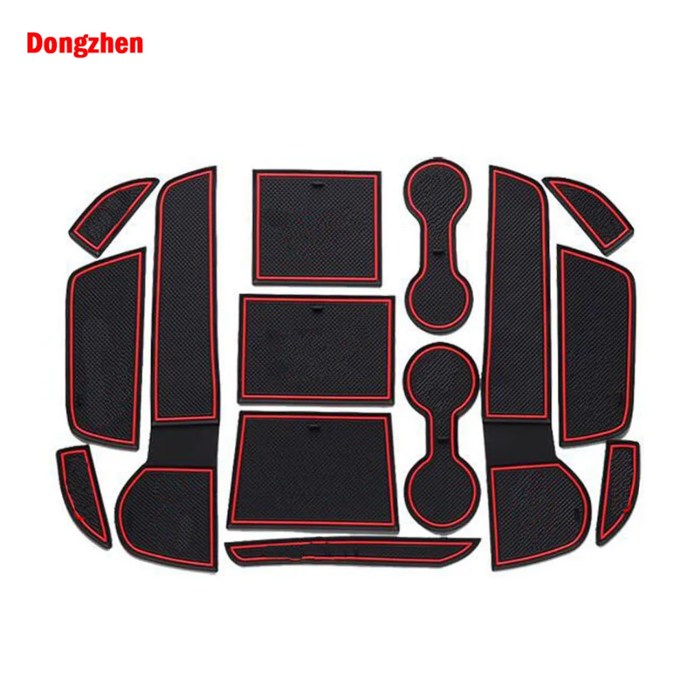 Dongzhen Авто стиль интерьера нескользящий коврик двери рифленые накладки резиновый