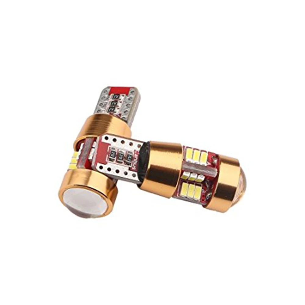 YSY 10Pcs/lot Canbus Error Free T10 W5W LED Light Bulb Lamp 3014 27SMD with len can bus led lights cars white | Автомобили и