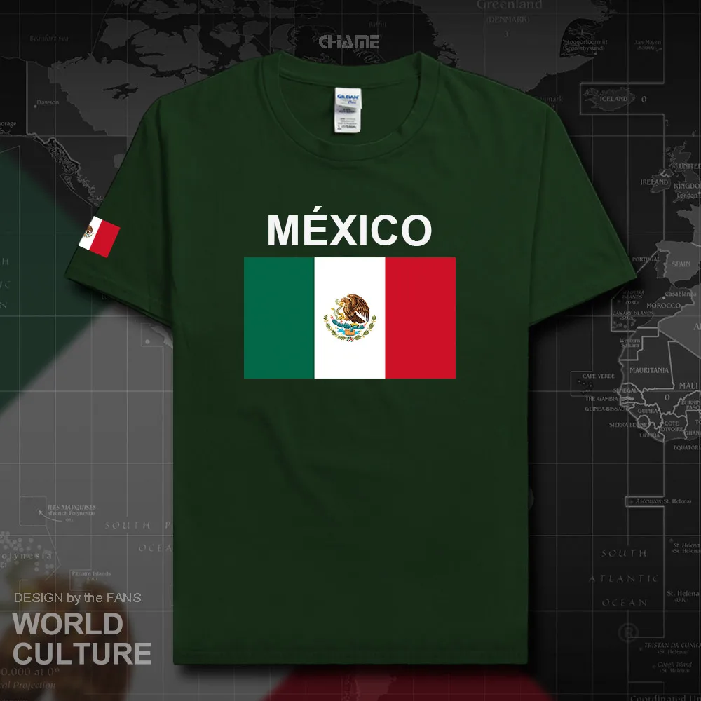Мексиканская футболка мужские майки из 100% хлопка футболки сборной страны Топы