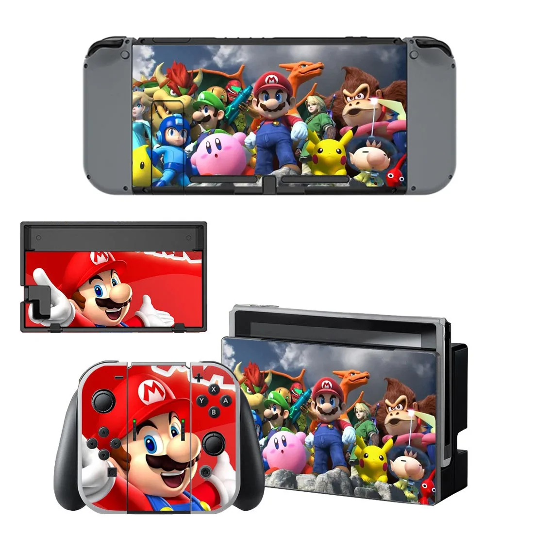 Сменные наклейки для Nintendo s NAND Сменные наклейки Mario Switch Skin совместимы с консолью Nintendo doswitch, Joy-Con, контроллером