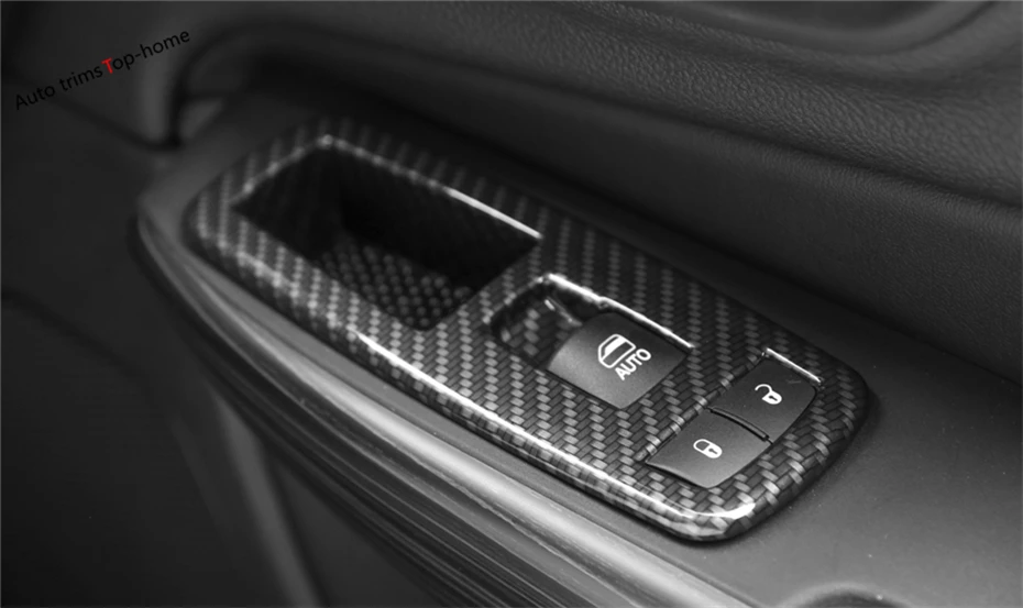 Внутренняя Панель Yimaautotrims из углеродного волокна для Jeep Grand Cherokee 2014 2019 кнопки