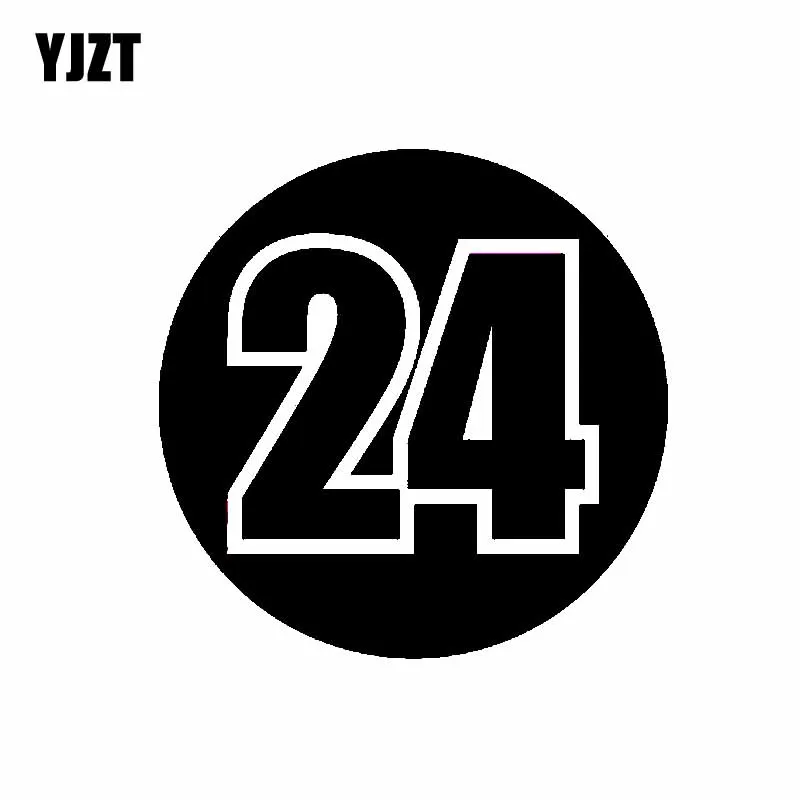 YJZT 14 см * Модный гоночный номер 24 украшение автомобильный Стайлинг Автомобильная