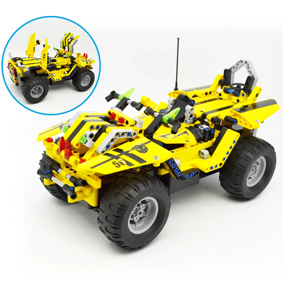 Technic City 2 в 1 трансформируемый гоночный автомобиль Строительный блок Набор 4 г