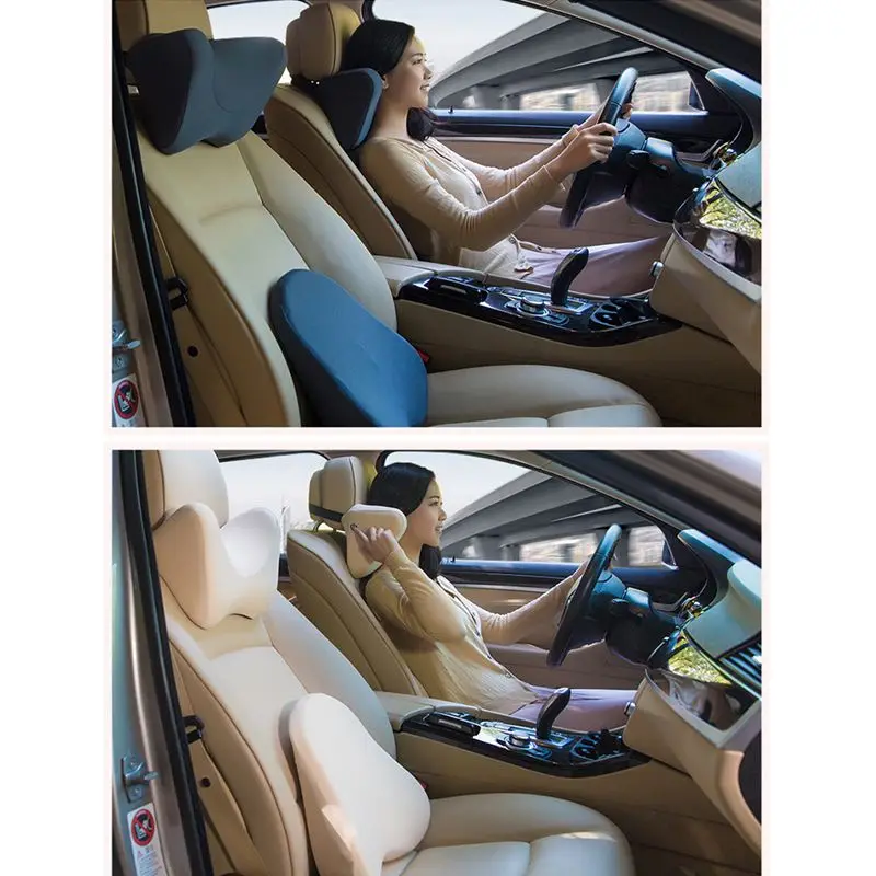 U образная Автомобильная подушка для шеи с эффектом памяти подголовника