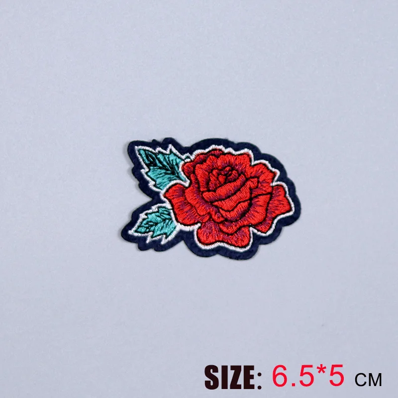 1 шт. Модный милый красивый пион цветы на вышитые патч для ткани мультфильм значок