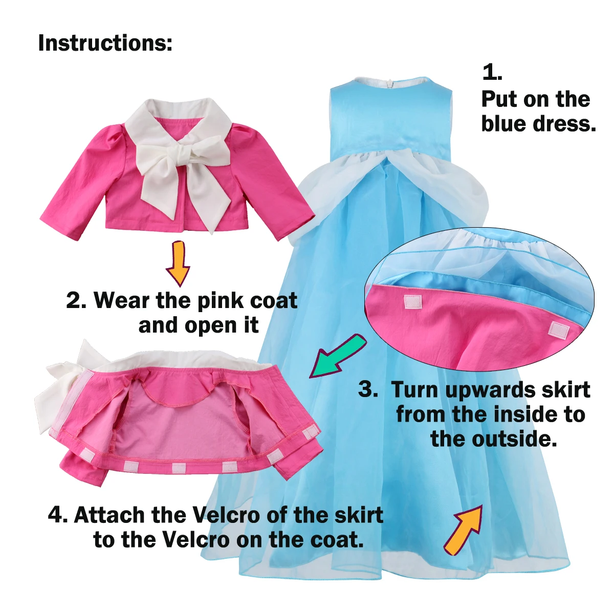the new personality wild Princess Girls Kids Cinderella Transformation Dress Cosplay Costume Party Gowns sweet sylish Funny CH | Детская