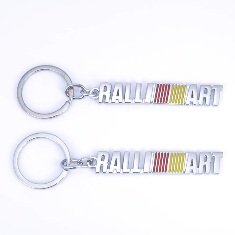 30/50/100PCS Car Kaychain keyring for Mitsubishi ralliart Lancer 9 10 Asx Outlander Pajero L200 Styling Key Chain Ring | Автомобили и