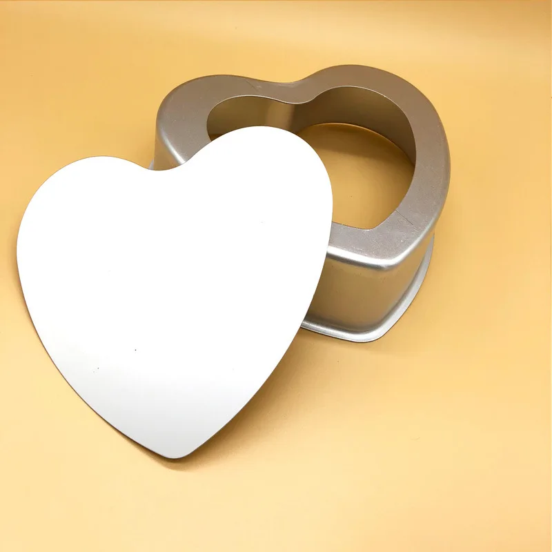 B фиксированная Нижняя основа формы для торта в форме сердца алюминиевая форма