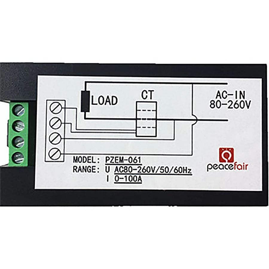 10 шт. цифровой панельный измеритель 45 65 Гц AC 80 260 в 4 1 Вольтметр напряжения тока