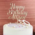 Топпер для торта на день рождения, персонализированный, топпер для торта С Днем Рождения