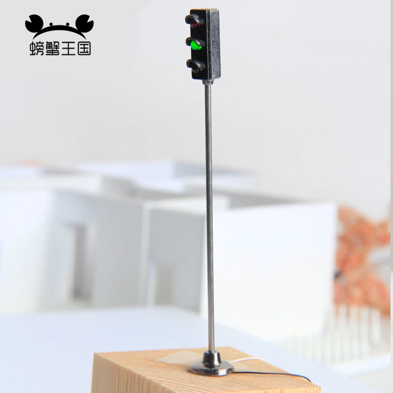 5 шт. модель железная дорога 3-Light Block Signals хо масштаб 11 см 14 Светодиодная светофора