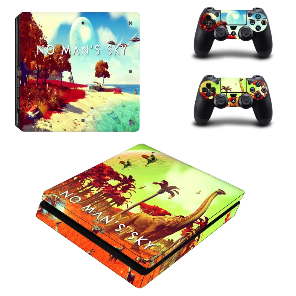 Динозавр Лидер продаж пропуск скины для ps 4 SLIM для Playstation4 тонкий для PS4 Slim винил Стикеры чехол