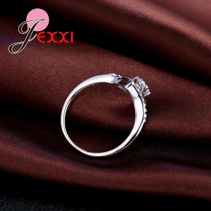 High Quality Special Rhombus 925 Sterling Silver Women Engagement Rings With Full AAA+ Austrian Rhinestone Fashion Jewelry | Украшения и