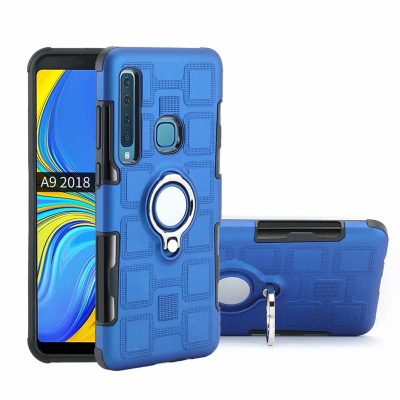 Роскошное кольцо Броня чехол для samsung Galaxy A9 чехол силиконовая задняя крышка для Galaxy A9 A920 A920F противоударный жесткий чехол