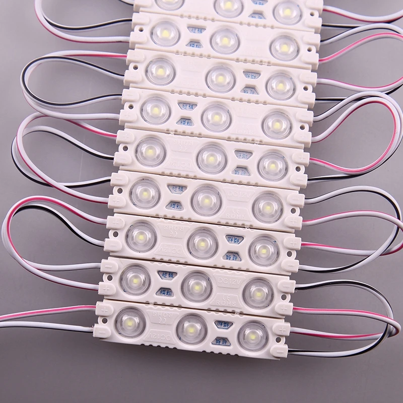 1000 шт./лот сверхъяркий SMD 2835 Светодиодный Инжекционный модуль с объективом 120