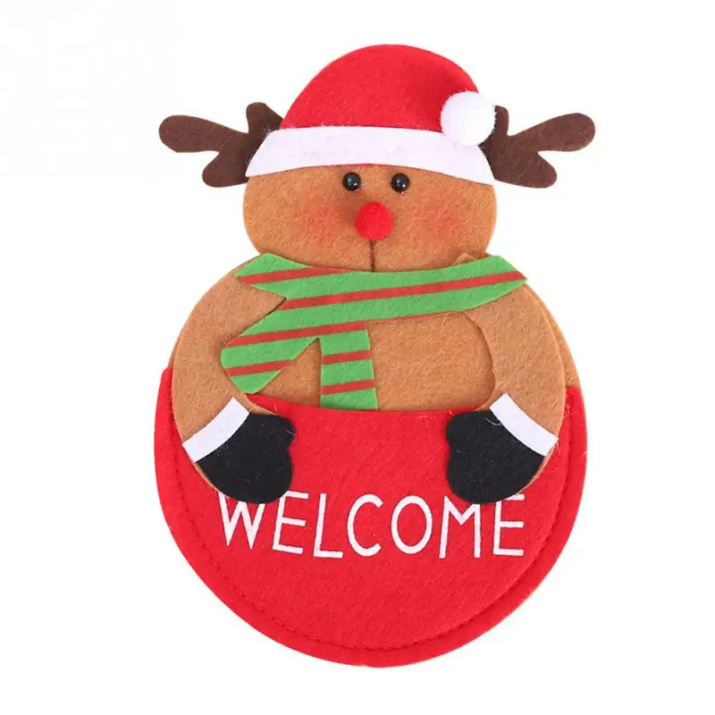 2018 Новый Кухня сумка для посуды мультфильм карманные рождественские украшения