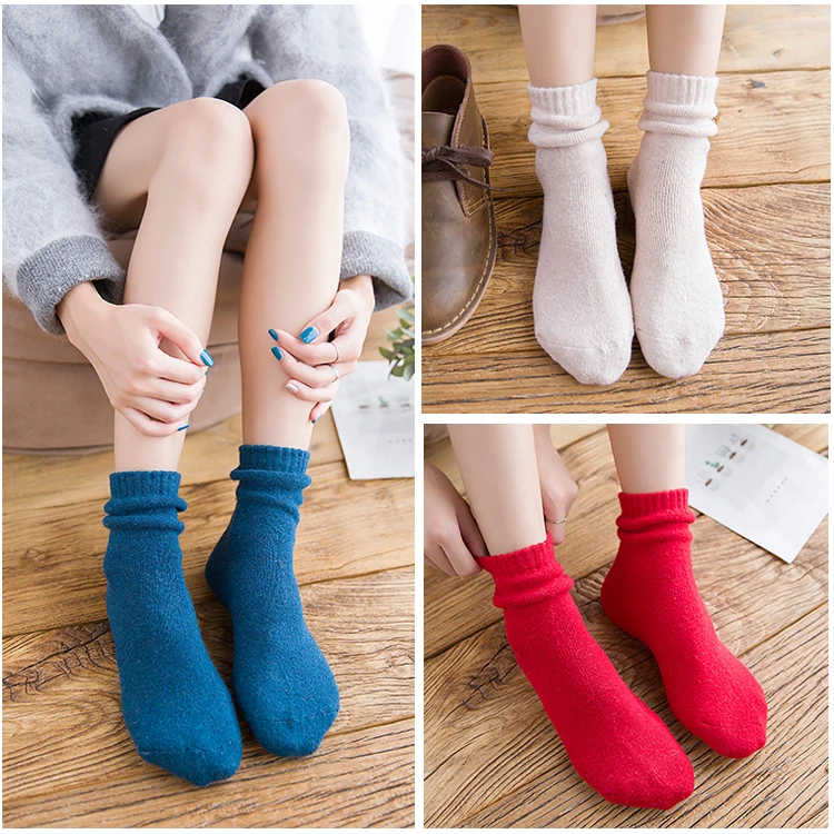 5 пар носков женские осенние и зимние гольфы однотонные носки из 100% хлопка