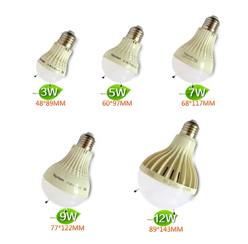 Светодиодный Анионный светильник для очистки воздуха двойная трубка вентиляция