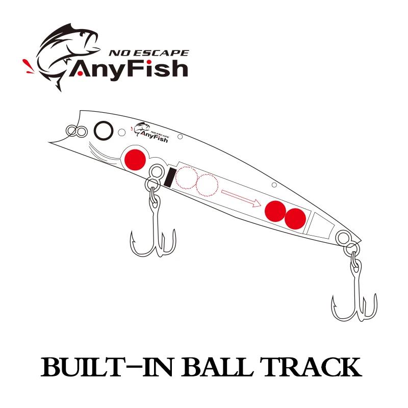 Рыболовная приманка ANYFISH WISE R-BAIT 110F гольян 110 мм 14 4 г глубина 0 5-0 8 м Дизайн Крючки