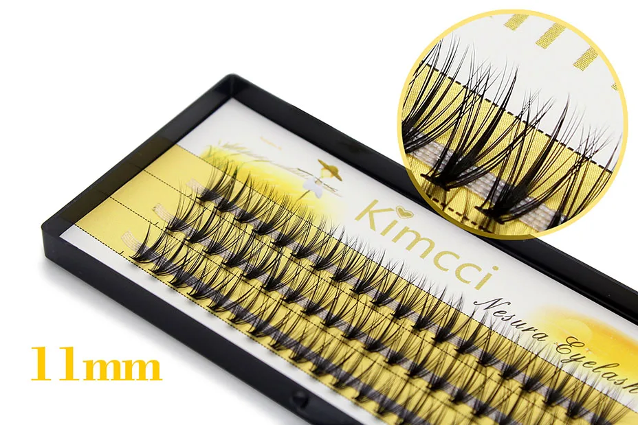 Kimcci 20D натуральные Мягкие Накладные ресницы для наращивания Роскошные ресницы Объемные ресницы вееры 3D ресницы профессиональные Искусственные ресницы