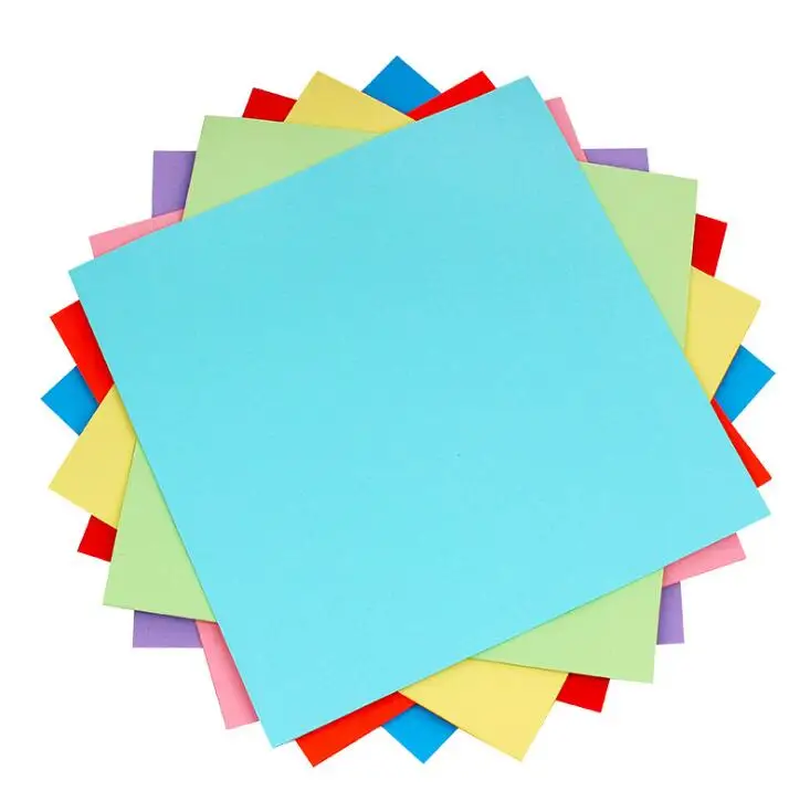 200pcs/100pcs Colorful Craft DIY Paper Square Handmade Art Decorative Tools Papers Books Ad Card Box Party Wedding Decors GYH |