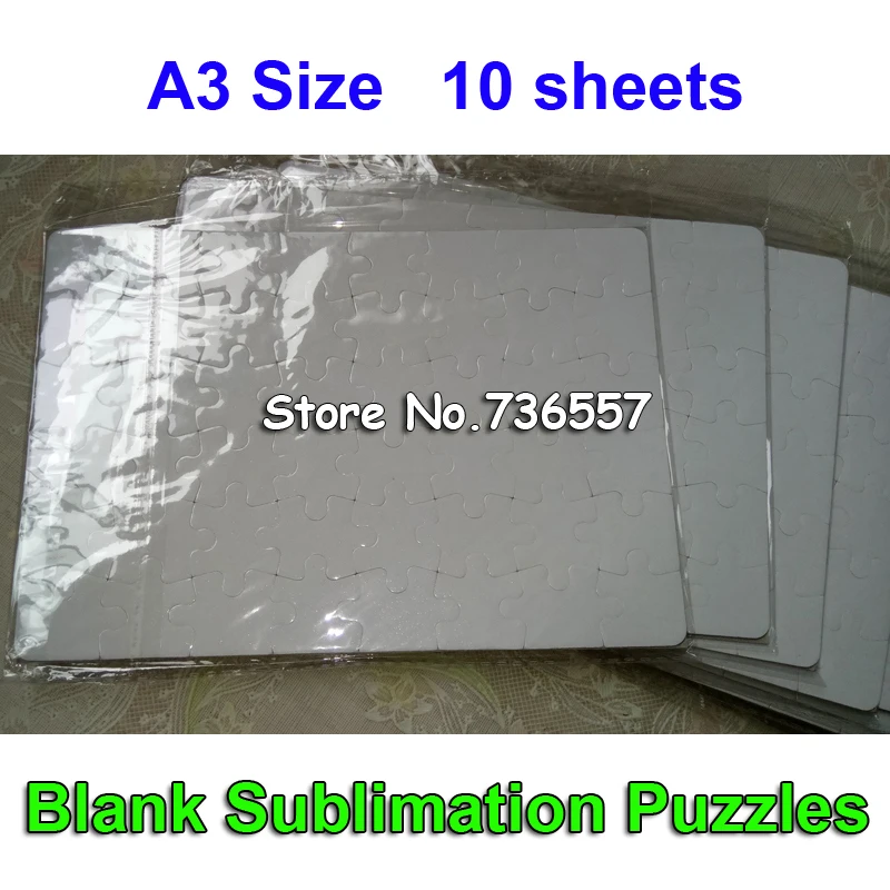 A3 пустой пазл из сублимационной бумаги выполненные на заказ головоломки