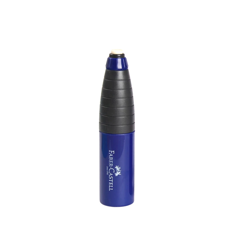 blue Faber-Castell CASTELL 184401 вращающийся карандаш с одним отверстием школьные Точилки канцелярские школьные наборы для рисования с ластиком - Цвет: blue